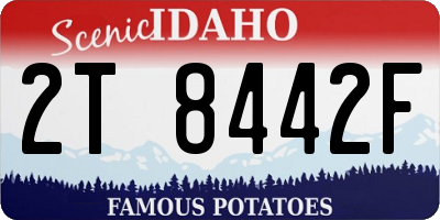 ID license plate 2T8442F