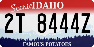ID license plate 2T8444Z