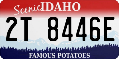 ID license plate 2T8446E