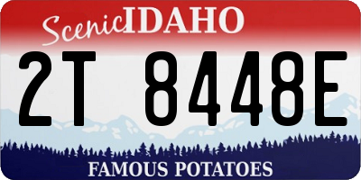 ID license plate 2T8448E