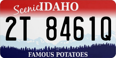ID license plate 2T8461Q