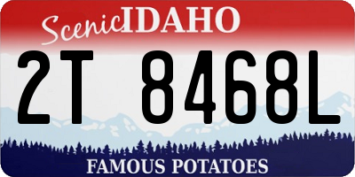 ID license plate 2T8468L