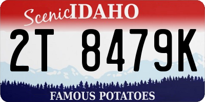 ID license plate 2T8479K