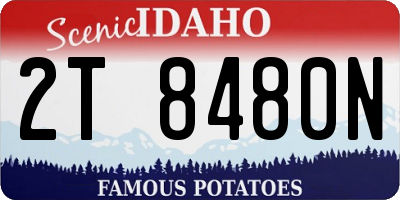 ID license plate 2T8480N