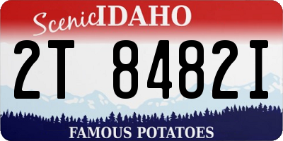 ID license plate 2T8482I