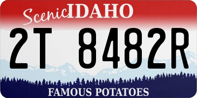 ID license plate 2T8482R