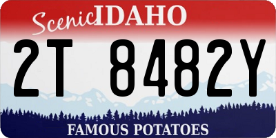 ID license plate 2T8482Y