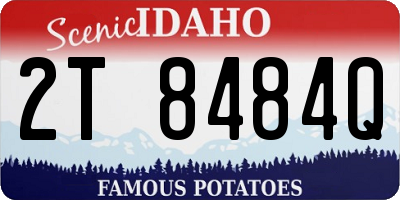 ID license plate 2T8484Q