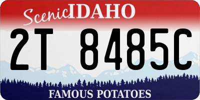 ID license plate 2T8485C