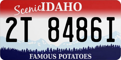ID license plate 2T8486I