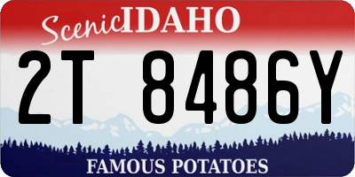 ID license plate 2T8486Y