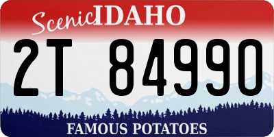ID license plate 2T8499O