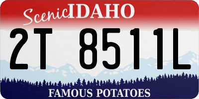 ID license plate 2T8511L