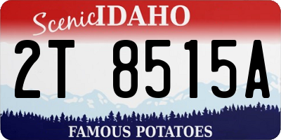 ID license plate 2T8515A