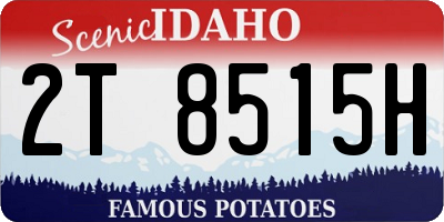 ID license plate 2T8515H