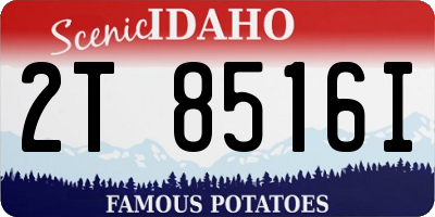 ID license plate 2T8516I