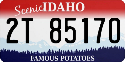 ID license plate 2T8517O