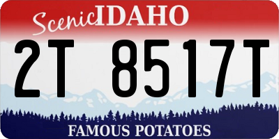 ID license plate 2T8517T