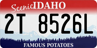 ID license plate 2T8526L