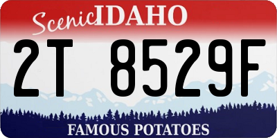 ID license plate 2T8529F