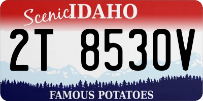 ID license plate 2T8530V