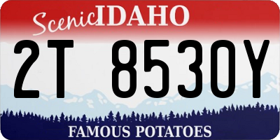 ID license plate 2T8530Y