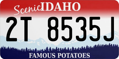 ID license plate 2T8535J