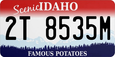 ID license plate 2T8535M
