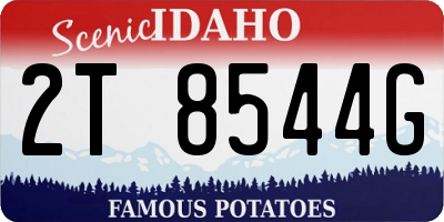 ID license plate 2T8544G
