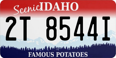 ID license plate 2T8544I