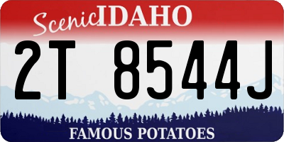 ID license plate 2T8544J