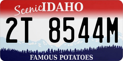 ID license plate 2T8544M