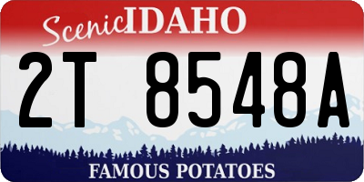 ID license plate 2T8548A