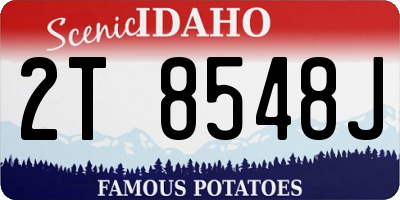 ID license plate 2T8548J