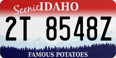 ID license plate 2T8548Z