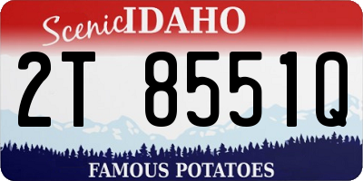 ID license plate 2T8551Q