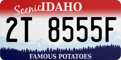ID license plate 2T8555F