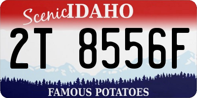 ID license plate 2T8556F