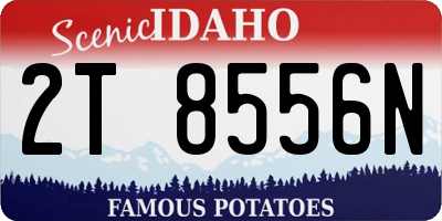 ID license plate 2T8556N