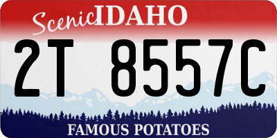 ID license plate 2T8557C