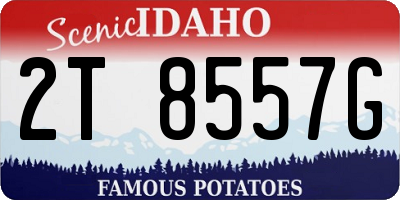 ID license plate 2T8557G