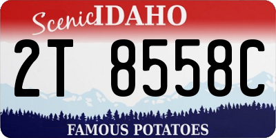 ID license plate 2T8558C