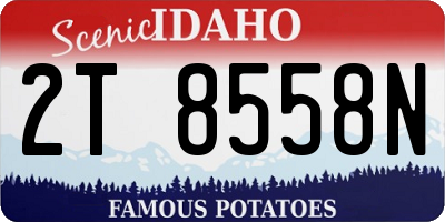 ID license plate 2T8558N