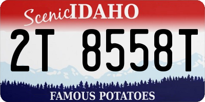 ID license plate 2T8558T