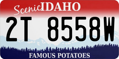 ID license plate 2T8558W