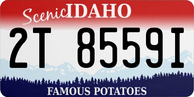 ID license plate 2T8559I