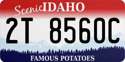 ID license plate 2T8560C