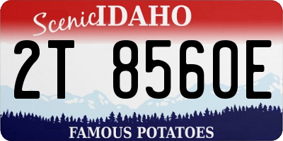 ID license plate 2T8560E