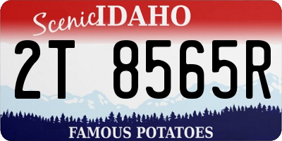 ID license plate 2T8565R