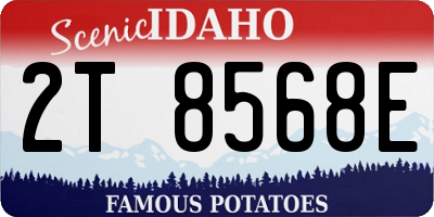 ID license plate 2T8568E